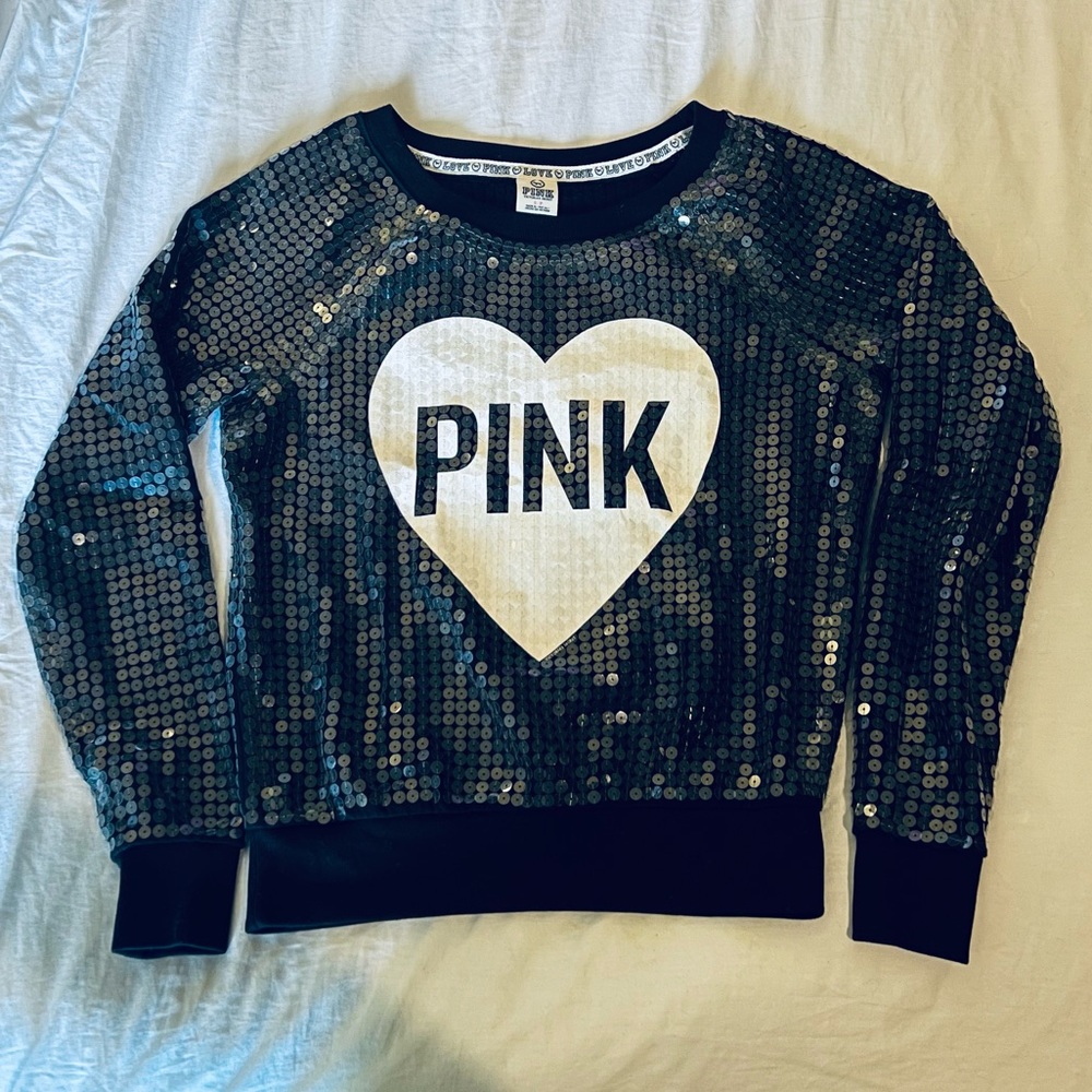 Victoria’s Secret Fashion Show Love Pink Exclusive Sequins Sweatshirt